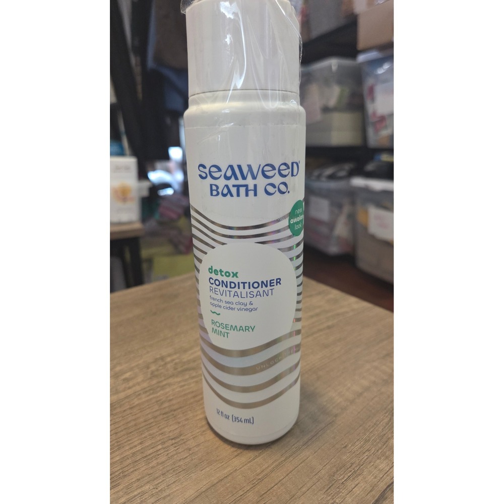 Seaweed Bath Co Detox Conditioner Rosemary Mint French Sea Clay 12oz New